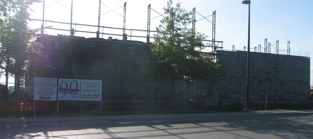The Basehor-Linwood health and wellness center is currently under construction next to Basehor-Linwood High School on 155th Street. The school district received a $849,000 grant from the U.S. Department of Homeland Security to build a FEMA storm shelter inside the center. The Basehor-Linwood School Board voted Monday night to have the site land for the center platted per a request from the city of Basehor.