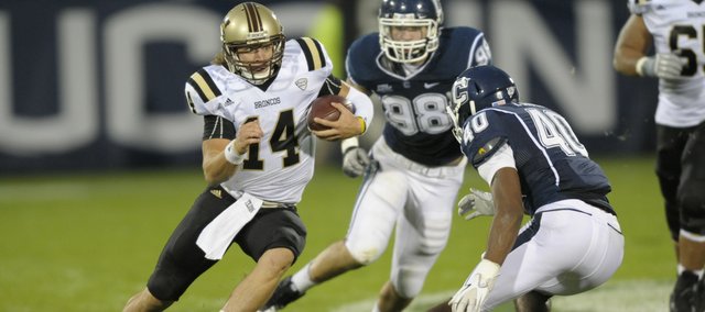 Former SM Northwest quarterback Alex Carder, now entering his senior season at Western Michigan, passed for a career-high 479 yards in a win against Connecticut last season. Carder was recognized this month as a Mid-American Conference Player to Watch for 2012.