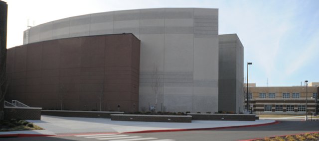 Those seeking refuge Feb. 28 at Baldwin USD 348's Performing Arts Center found its doors locked. It future of the PAC as a community shelter appears dim because of city concerns about the terms of the FEMA grant that provided the money to make it a safe room for district students and staff during school hours.