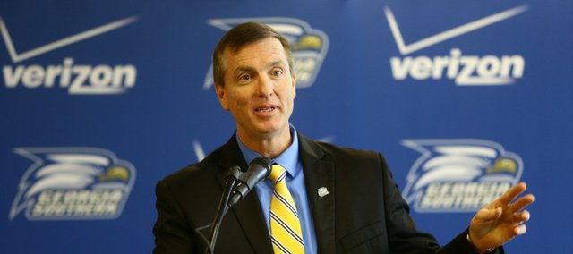 SM Northwest High graduate Willie Fritz was introduced as Georgia Southern University's ninth football coach on Jan. 10.