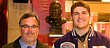 Baldwin High School coach Mike Berg and senior lineman Christian Gaylord pose at last week's Thomas A. Simone Awards, honoring the best high school football players in the Kansas City metropolitan area. Gaylord was selected to the all-Simone team for the second-straight year and was named the best small-school lineman.