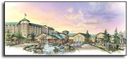 This architect's rendering shows a proposed casino development near
the Kansas Speedway, about 12 miles east of Tonganoxie.