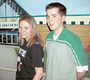 De Soto High School seniors Sarah Riggs and Kody Willnauer will be
two of the students' whose talents will be incorporated into the
school's graduation ceremony Saturday. Principal Debbie Lynn said
the school's graduation was different each year because every class
personalizes the program.