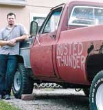 Ron Stone's rusty truck may not be a thing of beauty but it can
pull a 40,000-pound sled more than 150 feet in competition. Stone
wants to prove that enthusiasts can enjoy the sport of pulling
without making major investments.