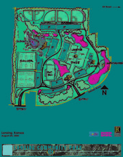 The preliminary master plan for Lansing's future community park, which will be situated on land southwest of 155th Street and 4-H Road.