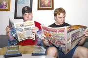 Sean Wooley, left, and Matt Humphries are two-thirds of a Lansing High School Future Business Leaders of America team that placed sixth in the nation in a recent competition.