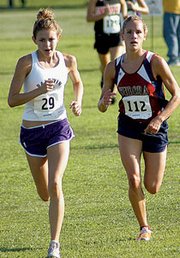 Brittney Graff dualed Baldwin's Heather Garcia throughout
Thursday's race, but came up 16 seconds short at Anderson County.
