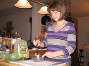Shannon Herring whips up a salad dressing for her family. This spring, Herring will open Social Suppers in downtown Leavenworth. Social Suppers is a "make-and-take-home" kitchen where customers assemble meals.