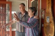 Harold and Alberta Leach, wave good by to a visitor writing a book about the years they've have spent thinking of their son's Randy's death. After 20 years the Leaches are still digging up more than the Law enforcement people are telling but always coming to a end because of one reason or another.