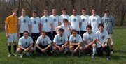 Members of he U-19 Boys LUSC Boro team are, back row: Ethan Alexander (Lansing), Jonas Box (Basehor), Stephen Millison (Basehor), Travis Roberts (Topeka), Clayton Hall (Easton), David Lathrop (Leavenworth), Chris Mobley (Leavenworth), Austin Knipp (Basehor) Gage Thackston (Lansing), coach Javier Hernandez
Front row: Tanner Bowers (Basehor), Derrick Babcock (Bonner Springs), Nick Stevenson (Lansing), Seth Clements (Bonner Springs) Miguel Del Castillo (Bolivia), Juan Olaya (Columbia) and Adam Telles (Ft Leavenworth).