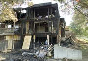 Shawnee Fire officials continue to investigate a Saturday morning fire at the Fox Run Apartments. The fire spread from a first-floor apartment. It took firefighters more than four hours to control the blaze. No injuries were reported.