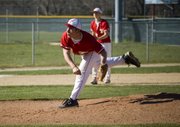 With two innings of relief for Tonganoxie in a 20-10 loss, Blaize Oelschlaeger threw longer than any of the Chieftains' five pitchers who appeared.