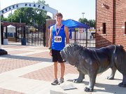 Baldwin High School junior Carson Barnes placed seventh in the Intermediate boys' decathlon at the Amateur Athletic Union Junior Olympics in Des Moines, Iowa, on Aug. 1.