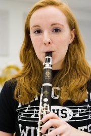 “I don’t remember why I picked the clarinet, but I remember a couple of friends who played it. I don’t think that’s why I picked it, but now I love the clarinet," Katie McKeirnan, DHS junior.