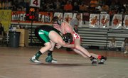 Tyler Hand, a 130-pound Tonganoxie junior, made his first trip to the Class 4A state wrestling tournament this weekend and went 0-2 at Salina.