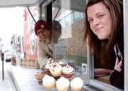 Brian Jurgens of Shawnee-based E.F. Hobbs Specialty Coffee and Shawnee resident Renee Kloeblen of Ms. Nene's Takes the Cake Bakery teamed up to create CoffeeCakeKC, a mobile truck that sells Kloeblen's boutique cupcakes and Jurgens' coffee concoctions.