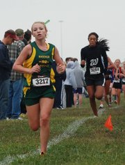 Basehor-Linwood freshman Quinnlyn Walcott led the Bobcats at the Bonner Springs Invitational.