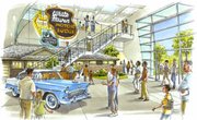 The Johnson County Museum of History's 2011 master plan calls for transforming the museum into a National Museum of Suburbia and Suburban Policy Forum, which might feature a lobby that looks something like this sketch. The museum would like to build a new facility somewhere in the county, but more realistically, they will continue searching for an existing building that could be expanded over time.
