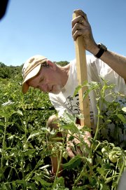 Baldwin City resident and Shawnee Mission school district teacher Steve Pierce has a budding pasta sauce and produce business.