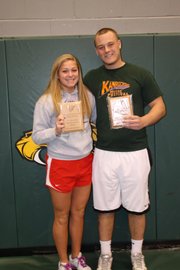 BLHS seniors Jamie Johnson and Drew Potter were recently named the school's senior student-athletes of the year.