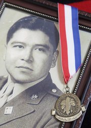 World War II Comanche code talker Wellington Mihecoby will be awarded a Congressional Gold Medal, presented posthumously to his daughter, Gail Reed, of Baldwin City, in Washington, D.C., later this month.