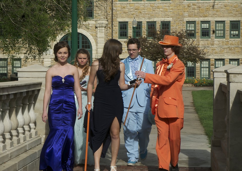 tradition of a prom walk was restarted this year with BHS prom goers ...