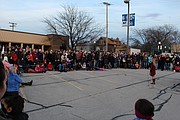 This year saw one of the biggest crowds ever, thanks in part to the weather, as people came out for hot chocolate and to watch performers from around the community sing Christmas songs.