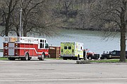 Shawnee Firefighters and Johnson County Med-Act paramedics were on scene as the body was recovered from the lake.