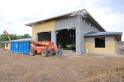 Above is an outside view of Fire Station 74, which is currently under construction near 53rd Street and Woodsonia Drive.