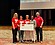 First State Bank and Trust employees present a check for $24,828.30 to ...