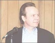 Wonderful World of Oz CEO Robert Kory appeared in DeSoto for the
first time last week at the chamber meeting.