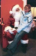 Courtney Stevenson, 12, Eudora, requested $1 million from Santa
Claus for Christmas at the Jaycees lighting ceremony.