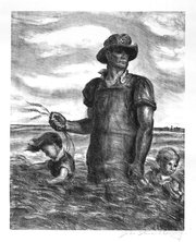 "Our Good Earth" was created by Regionalist artist John Steuart
Curry in the late 1930s or early 1940s.