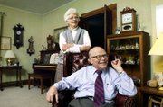 Betty and Phil Stevens first met in 1948 in Topeka when Phil was
dating Betty's roommate. They eloped in 1950 and married in
Bentonville, Ark. They have six children.